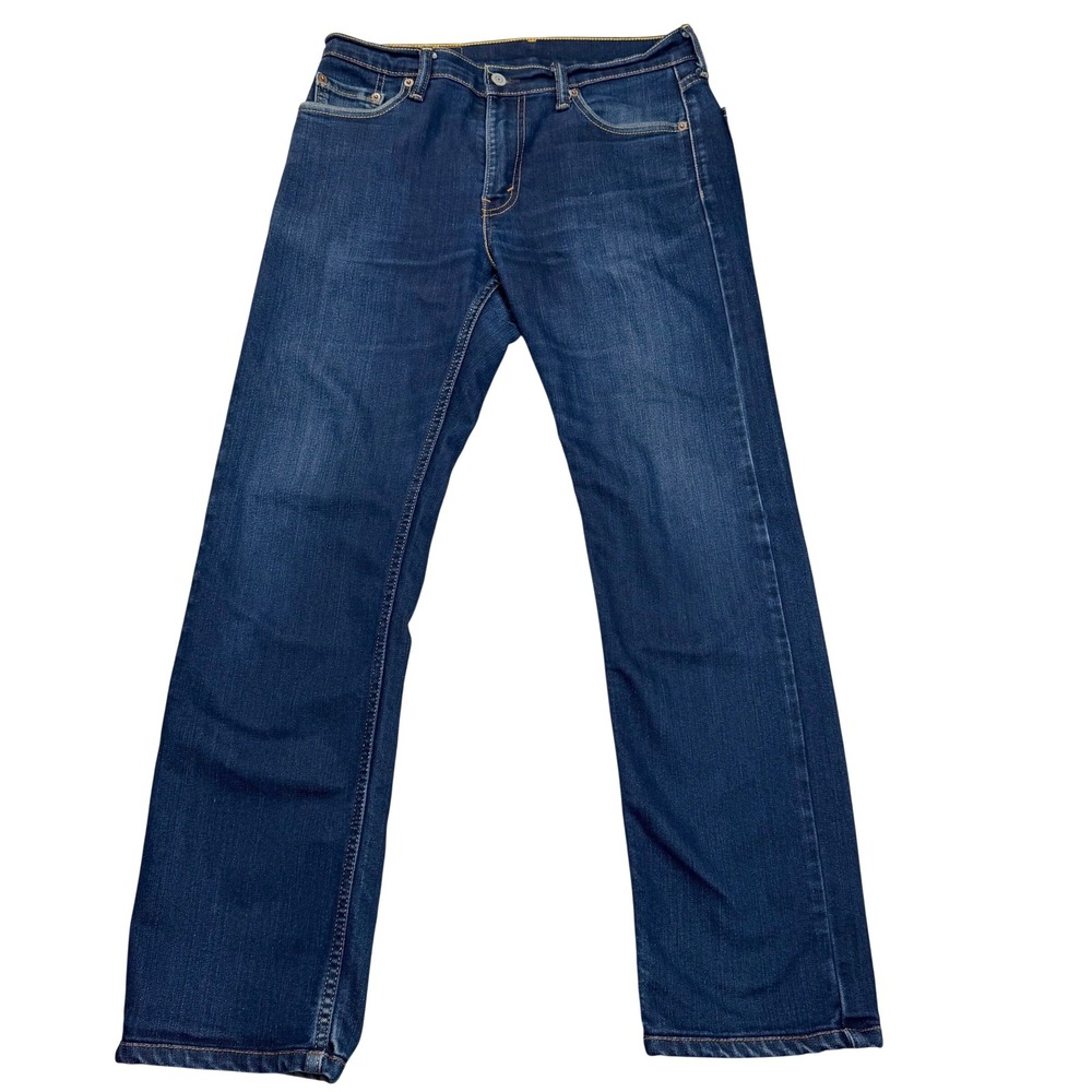 Levi's 513 Slim Straight Jeans Dark Wash Indigo Denim Mens 30x34 Americana Style